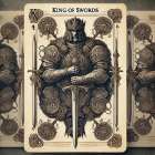 King Of Swords Abstract Art Print