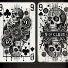 9 Of Clubs Art Print
