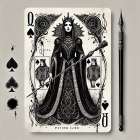 Queen Of Spades Art Print
