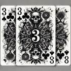 3 Of Clubs Abstract Art Print