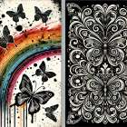 Butterflies And Rainbows Art Print