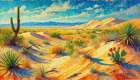 Desert Landscape Art Print