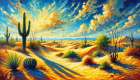 Desert Landscape Art Print