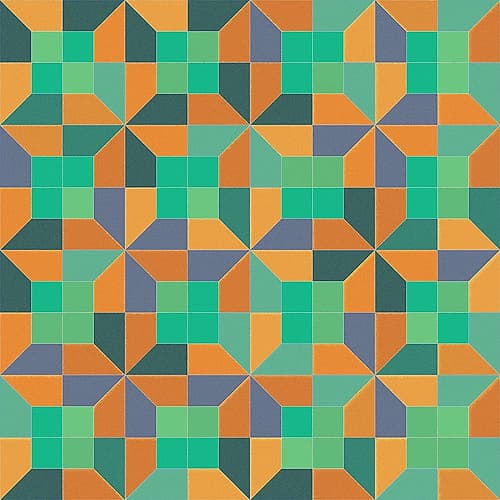 PinwheelTile2 Art abstrait reproduction