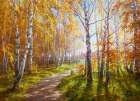 Autumn grove Art Print
