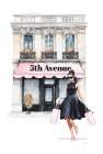 Shopping 5th Ave- Pink Art Print