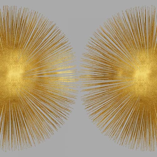 Sunburst on Grey II Art Print by Abby Young