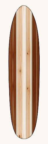 Vintage Surfboard IV Coastal Print