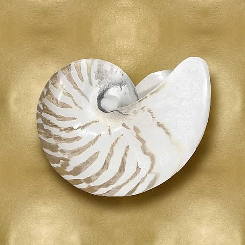 Ocean Gem on Gold III Art Print