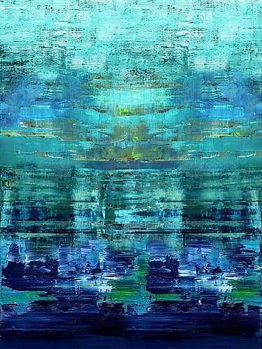 Aqua Reflections Art Print
