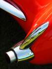 Exhaust on a 1956 Corvette Art Print