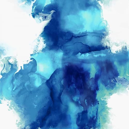 Ascending in Blue I Art Print by Daniela Hudson