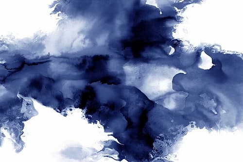 Derive in Indigo I Art Print