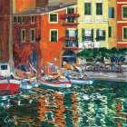 Porticciolo ligure Art Print