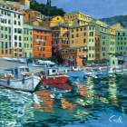 Lungomare di Camogli Art Print