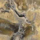 Stone With Gold and Gray II Art Print