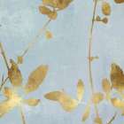Nature Gold on Blue III Art Print