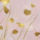 Nature Gold on Pink Blush I Art Print