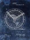 Time Chart - 1893- Blue Art Print