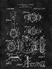 Watch Case - 1916- Black Art Print
