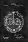 Calendar Clock - 1885-Black Art Print