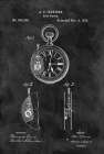 Stop Watch-Black Art Print