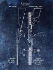 Parlor Rifle - 1881- Blue Art Print