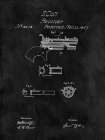 Colt Revolver - 1857-Black Art Print