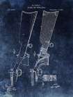 Firearm Stock,1859-Blue Art Print
