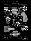 Revolving Firearm - 1881-Black Art Print