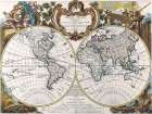 Mappe Monde-1744 Art Print