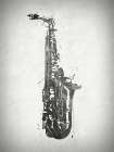 Black and White Sax Art Print