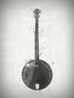 Black and White Banjo Art Print