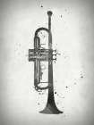 Black and White Trumpet Art Print