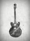 Black and White Guitar Art Print