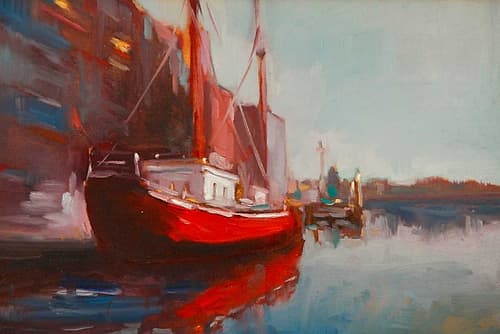 Docked Coastal Print
