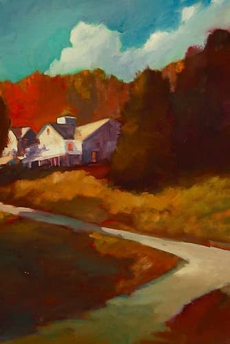 Up to the House Landscape Print