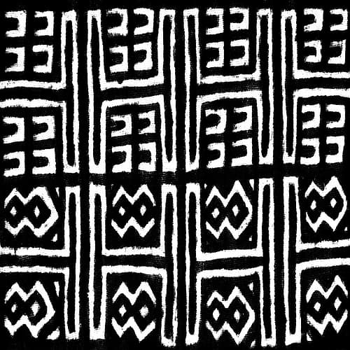 Mudcloth Black VII Art Print