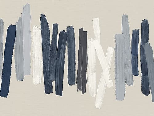 Strokes in Blue Art Print