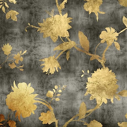 Golden Silhouette I Art Print