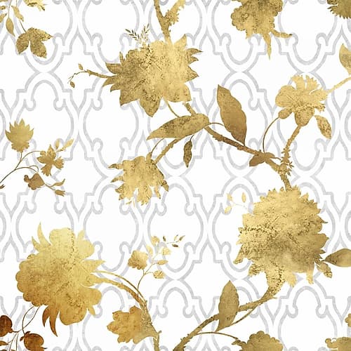 Golden Silhouette II Art Print