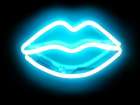 Neon Lips AB Art Print
