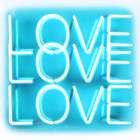 Neon Love Love Love AW Art Print