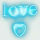 Neon Love Heart AW Art Print