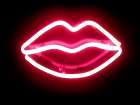 Neon Lips RB Art Print