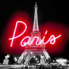 Neon Paris RB Art Print