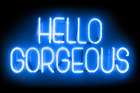Neon Hello Gorgeous BB Art Print