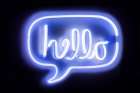 Neon Hello BB Art Print