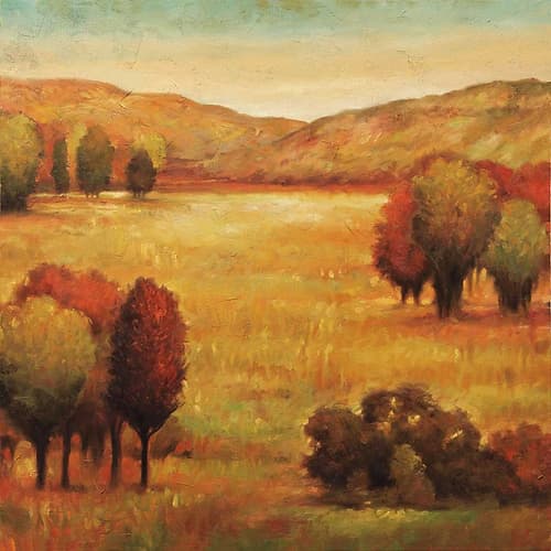 Hillside Meadow II Art Print