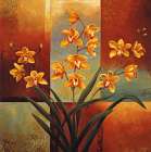 Orange Orchid Art Print